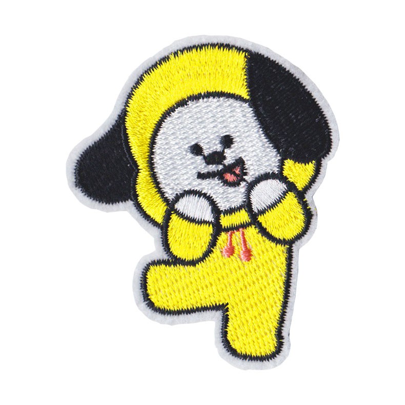 【CT】KPOP BTS bt21 Patch Bordir Kain untuk Aplikasi Pakaian #KP 49