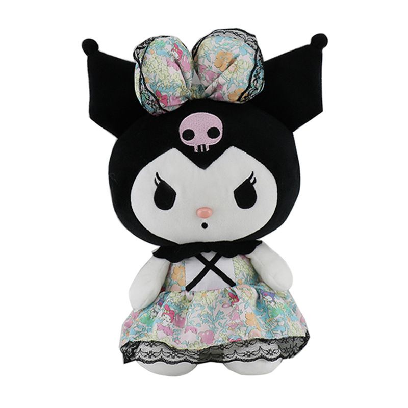 25cm/9.8in Kuromi Kawaii  Plush Toy Princess Dress Stuffed Doll Cartoon Soft Gift HOT