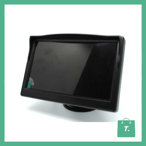 LCD MONITOR KAMERA MUNDUR KAMERA PARKIR MOBIL TFT 5 INCH - BLACK - TGII805M1