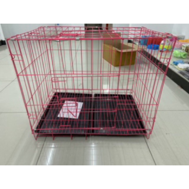 Kandang Lipat Besi Ukuran 50 x 37 x 40 Untuk Anjing dan Kucing