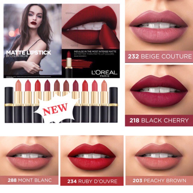 L Oreal Loreal Paris Color Riche Matte Lipstick Shopee Indonesia