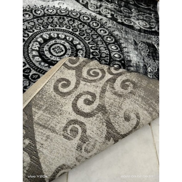 Karpet permadani black dusty elegance 120 x 160 cm