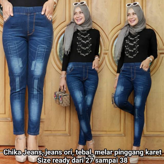 Jegging Chika Jeans . Jegging Jeans Wanita . Celana Panjang Legging Jeans . Celana Jeans Jegging