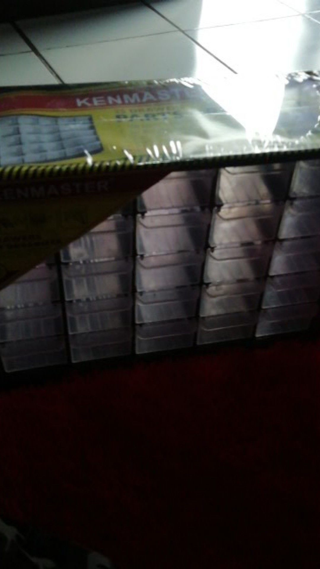 Kenmaster Rak / Kotak / Drawer Komponen 25 Slot Laci Partisi