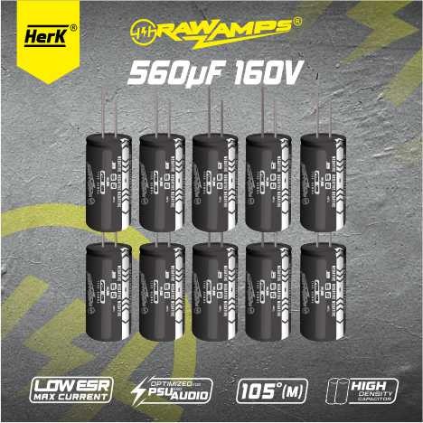 Produk Terbaru Elco Capacitor Kapasitor Capasitor 560Uf 160V 10 Pcs Original Rawamps