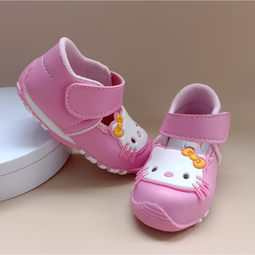 Sepatu bayi bunyi anak perempuan usia 1-3 tahun / sepatu bayi murah / sepatu anak casual keren-pita