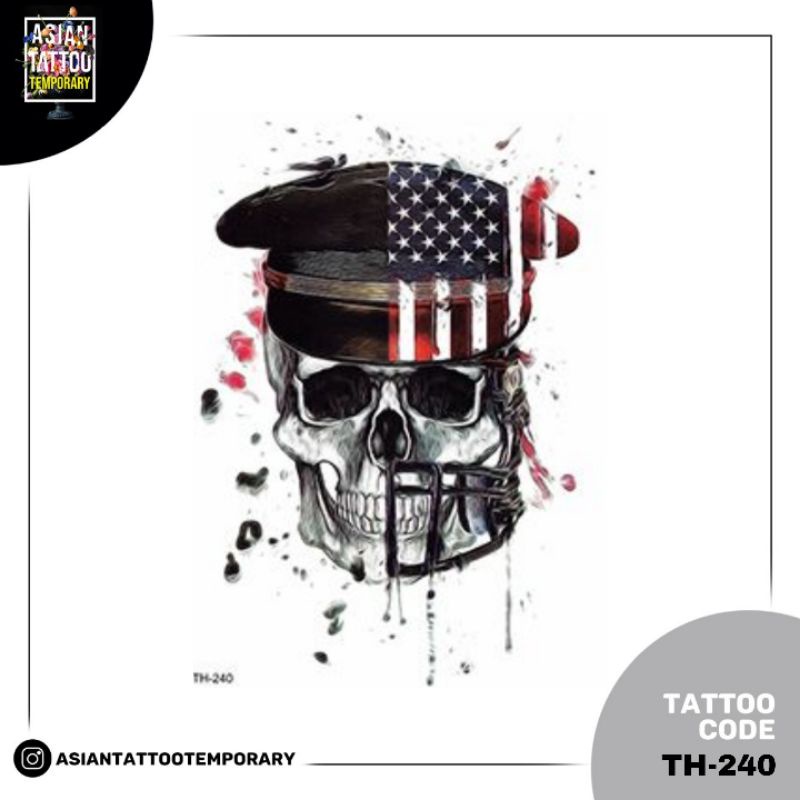 TATTO TEMPORARY Tengkorak ⚠️ORI