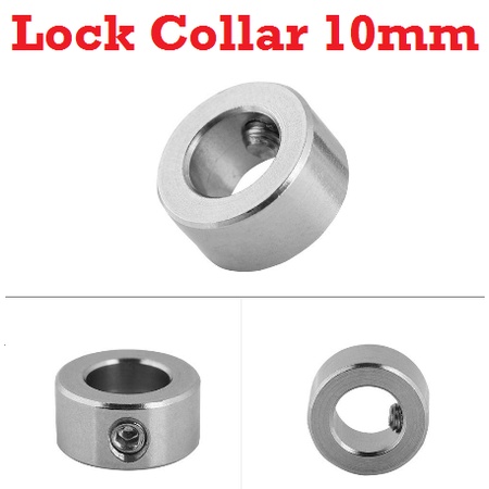 [HAEBOt] Shaft Lock Collar LockCollar T10 Lead Screw 10mm CNC Ring Pengunci Locking Collar 3D Printer OpenBuilds As Rod Mekanik Router Leadscrew Motor Steel