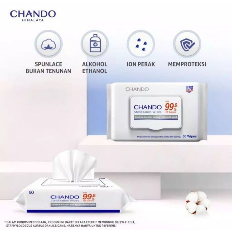 Chando Sterilization Wipes Tisu Basah Steril 50s