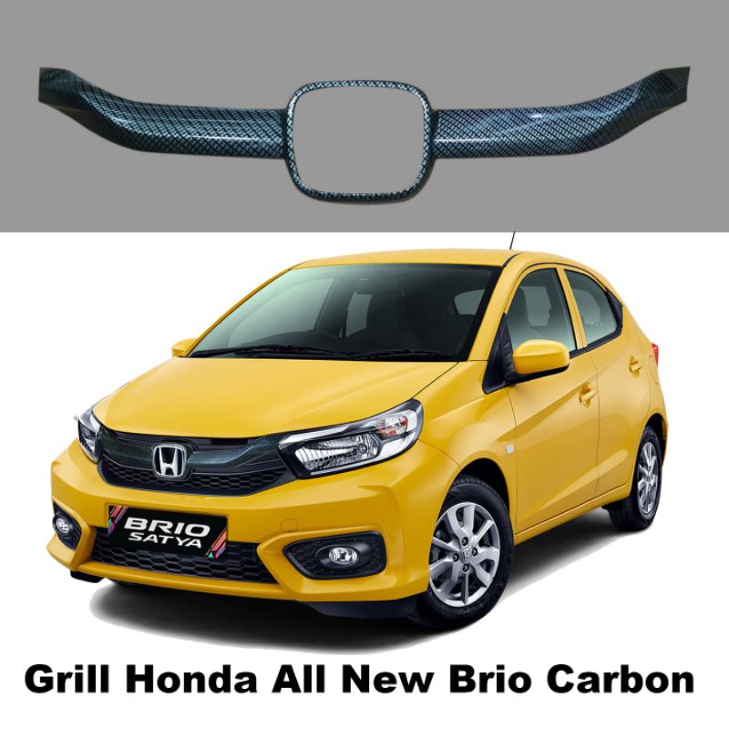 jual list grill Honda Brio carbon 2018