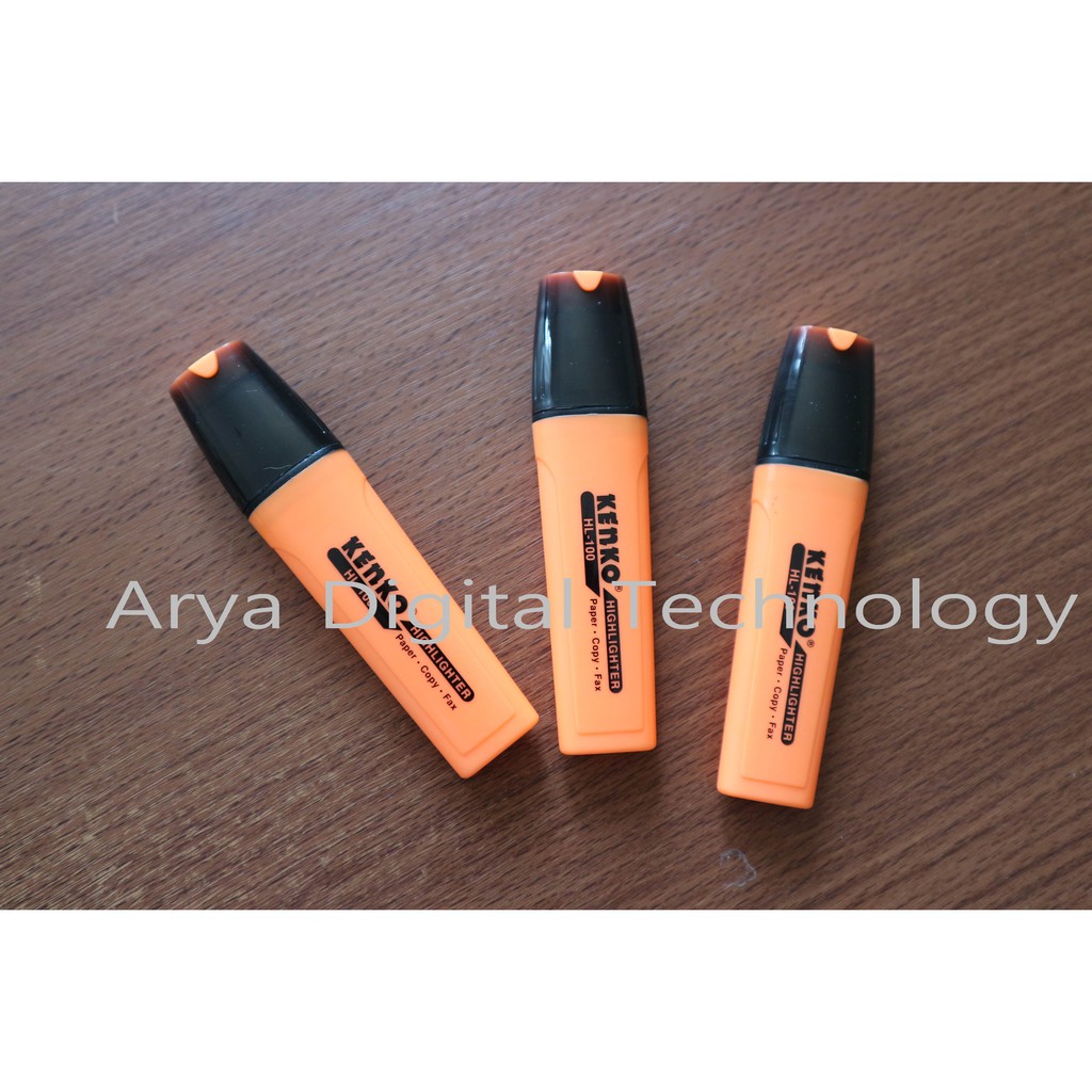 

Kenko Highlighter HL 100 Spidol Penanda Murah Oren Oranye Warna Bagus Oroginal