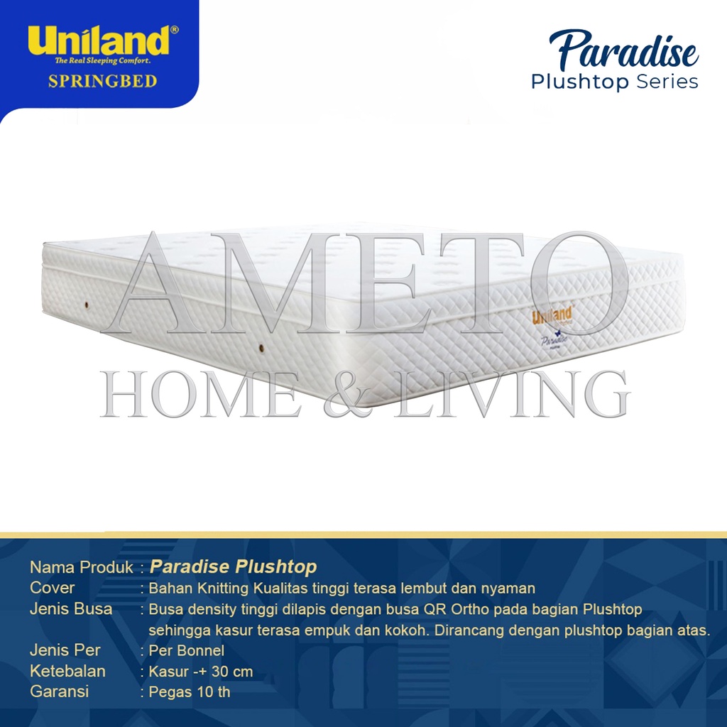 Uniland Springbed White 120x200 Tebal 30 cm (HANYA KASUR)