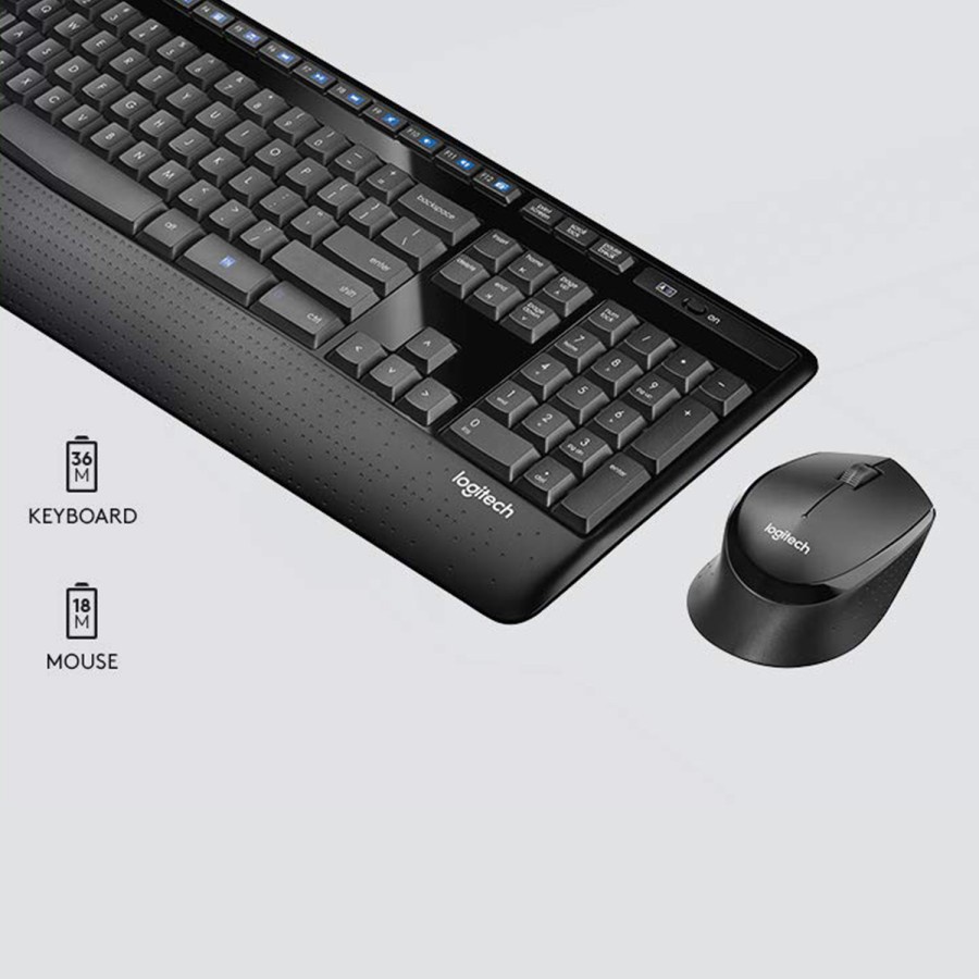 Logitech MK345 Combo Keyboard dan Mouse Wireless Full Size Nyaman