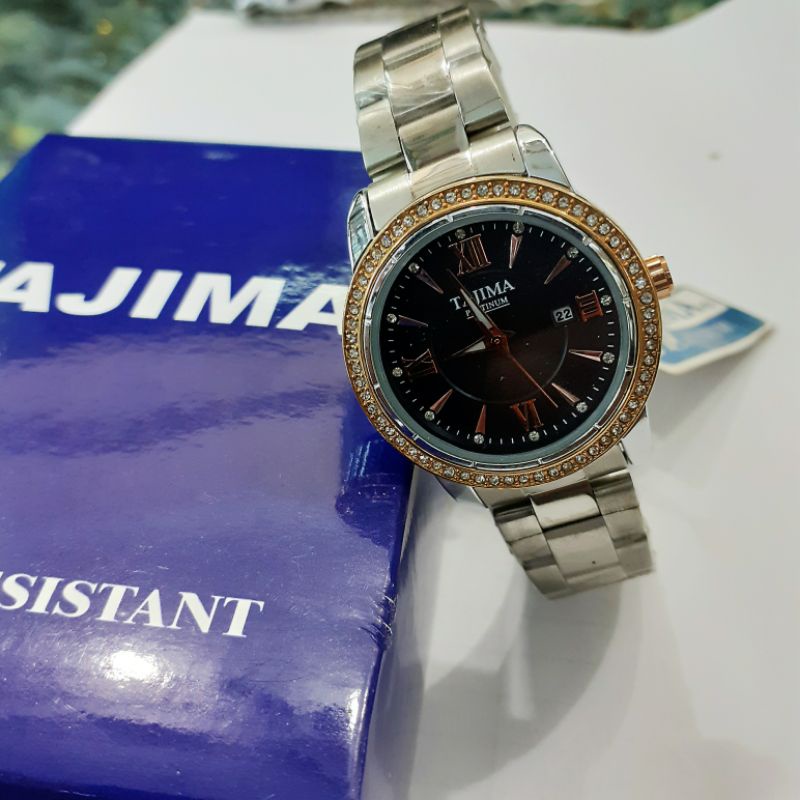 [ ORI ] JAM TANGAN WANITA TAJIMA PLATINUM // TGL ON // WATER RESISTAN