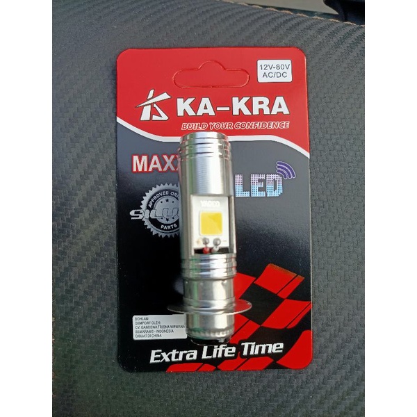 BOHLAM DEPAN MOTOR LED KAKRA 2 SISI matic bebek