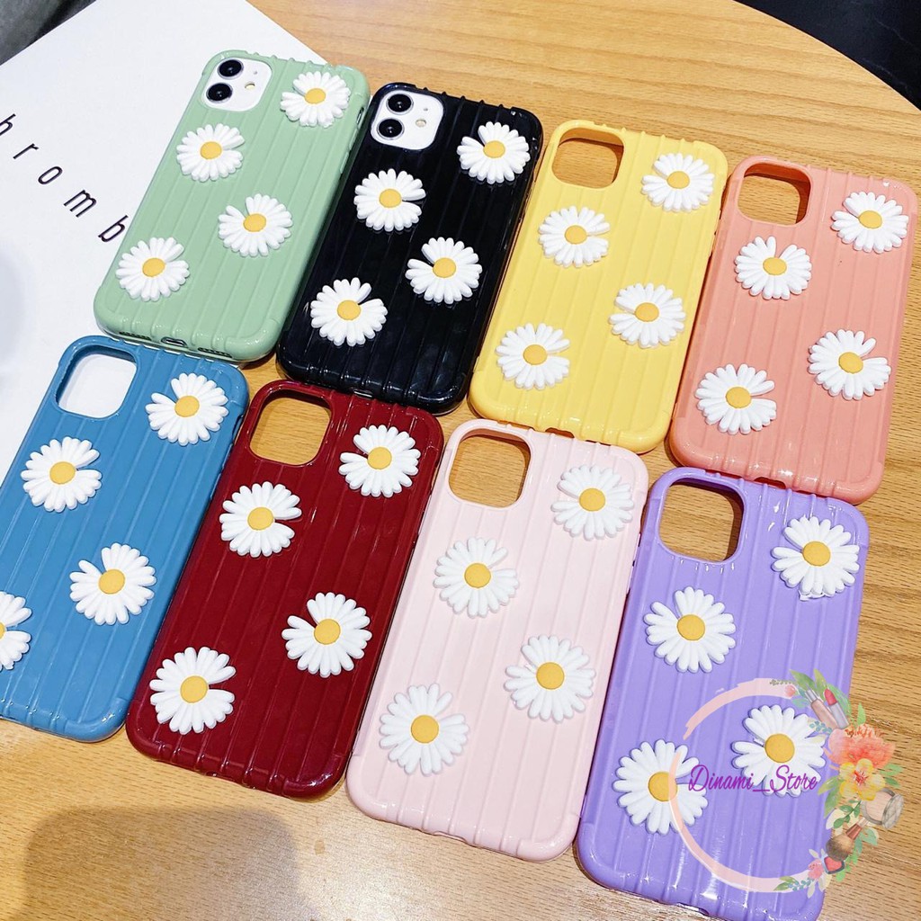 Softcase Bunga timbul Vivo Y91 Y17 Y12 Y15 Y93 Y95 Y81 Y83 Y71 Y53 V5 V7 Y30 Y20 Y50 Y11 DST1582