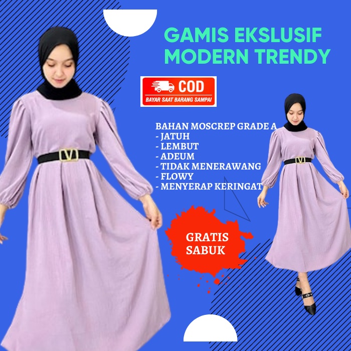 Baju Pakaian Dress Muslim Muslimah Wanita Perempuan Cewek Dewasa Kondangan Premium Elegan Premium Im