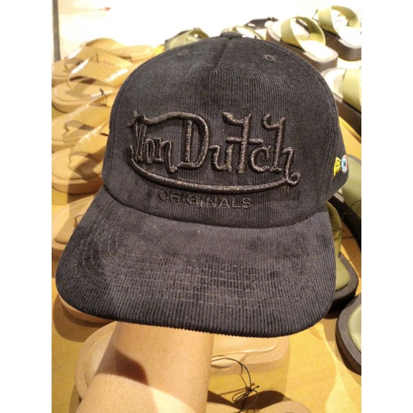 TOPI VON DUTCH ORIGINAL BLACK CORDUROY