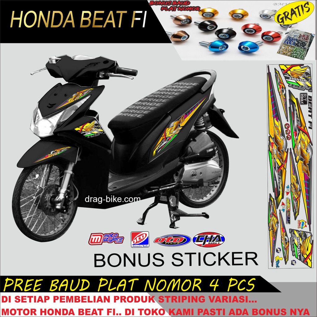 STIKER STRIPING HONDA BEAT FI