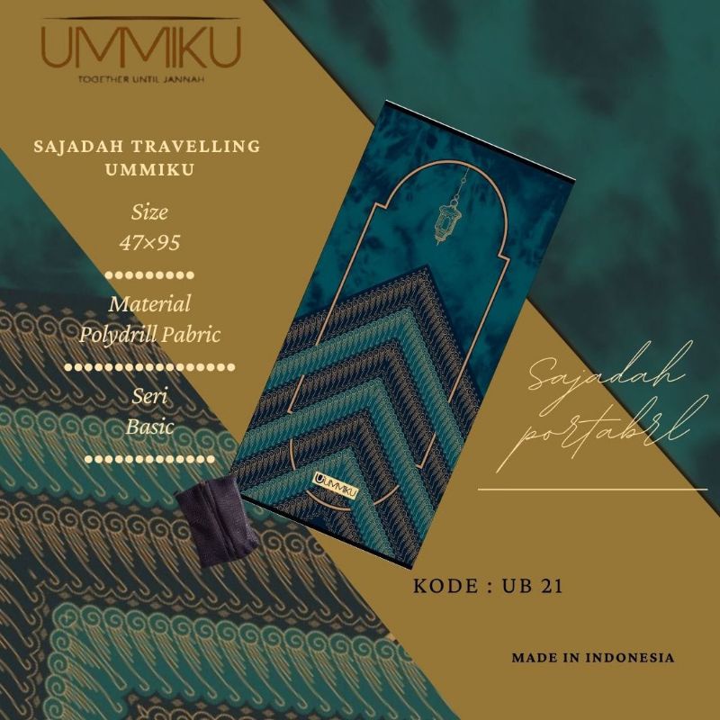 SAJADAH TRAVEL UMMIKU | sajadah traveling lipat kekinian