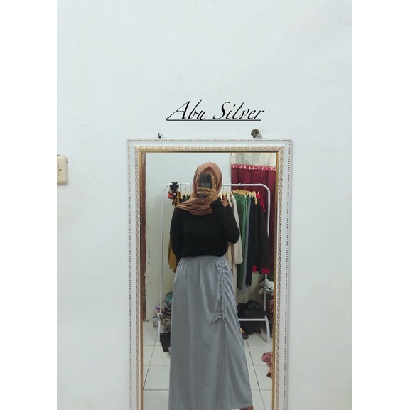 Rok Serut Crinkle Airflow Rok Serut wanita bahan crinkle Rok kekinian