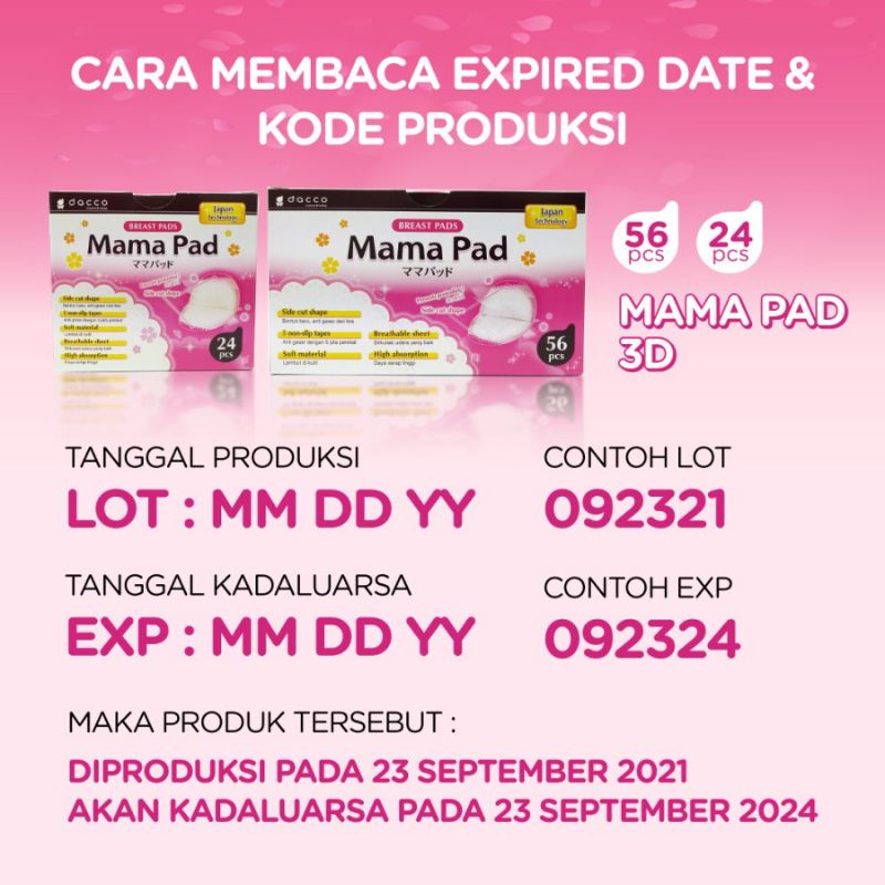 dacco mama pad / breast pad / penyerap asi