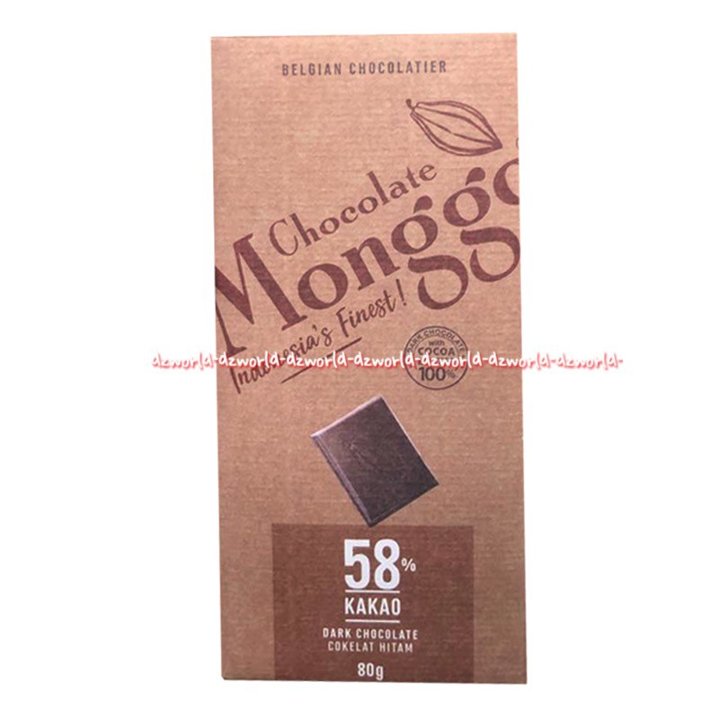 Monggo Extra Fine Chocolate Cocoa Cokelat Tersedia 3 Varian 80gr