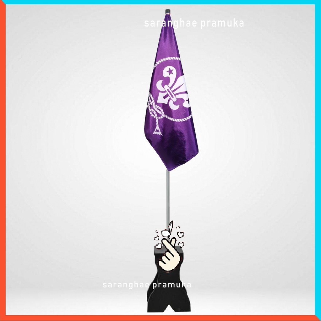 Bendera Pramuka Wosm Pandu Dunia Ukuran Kecil