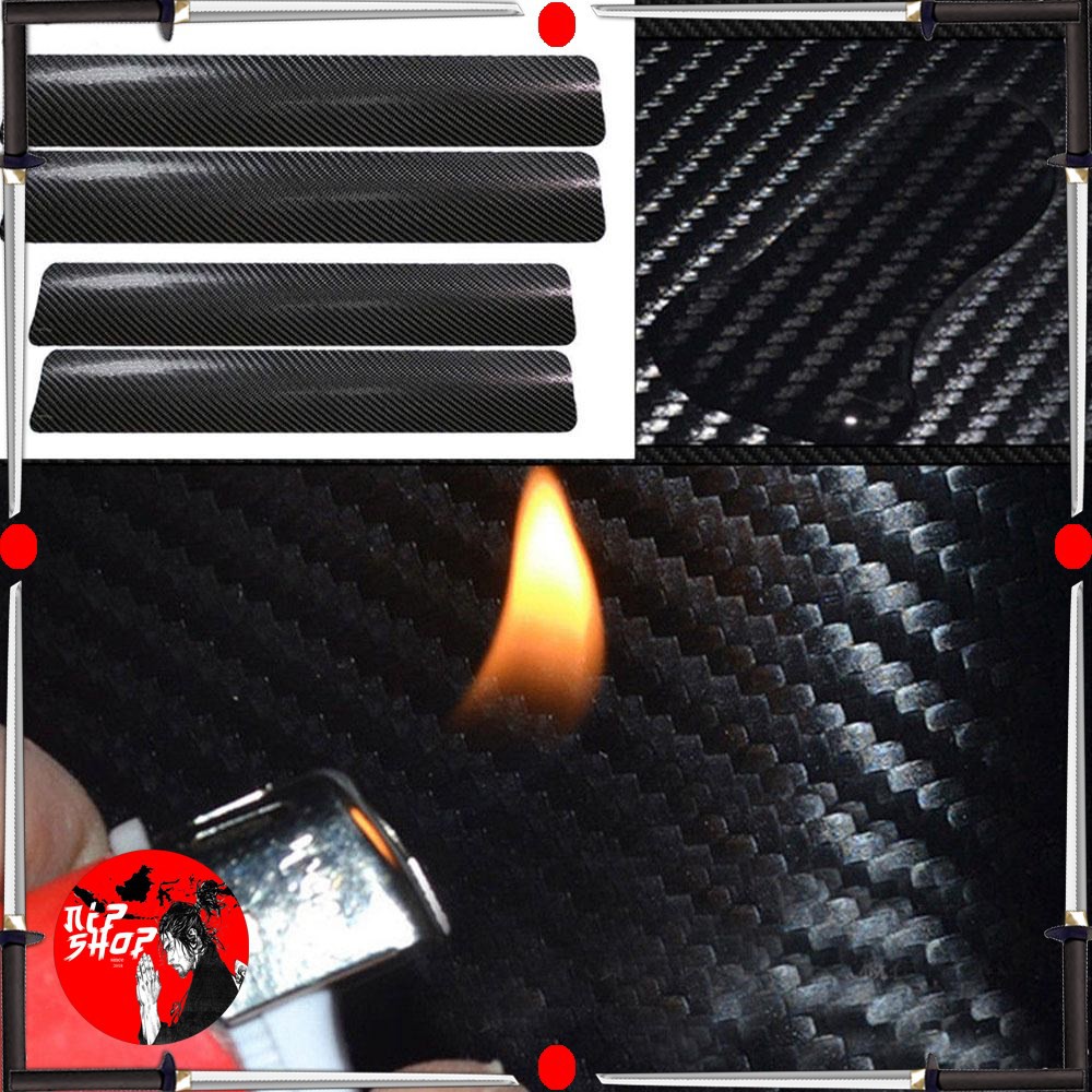 Stickers Carbon Fiber Anti Gores untuk Mobil - Black
