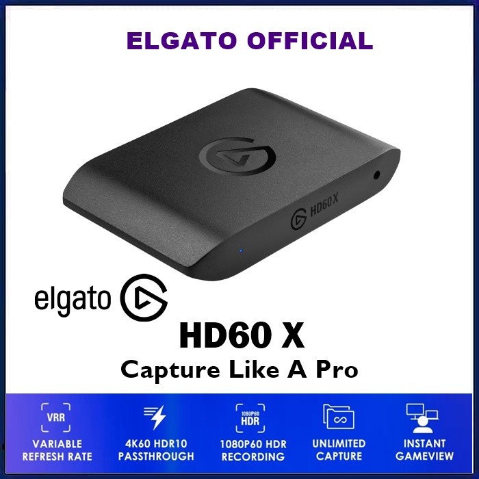 Elgato HD60X / HD 60 X / HD60 X 4K Game Capture Card Streaming Gaming