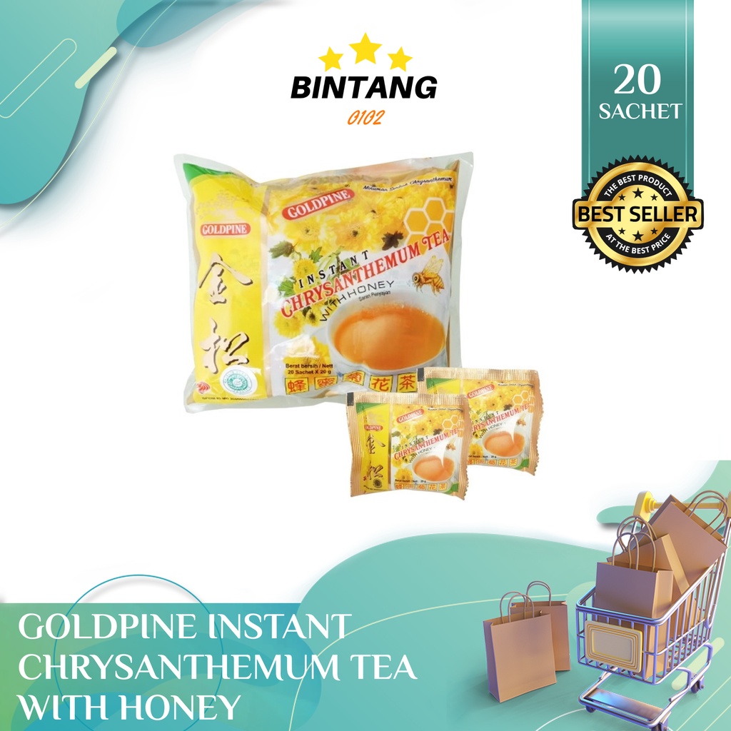 

( GOLDPINE ) - Instant Chrysanthemuym Tea With Honey - Krisan Plus Madu