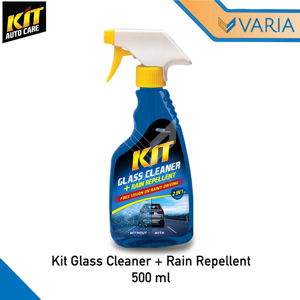 Kit Auto Glass Cleaner + Rain Repellent 2 in 1 Pump 500 ml