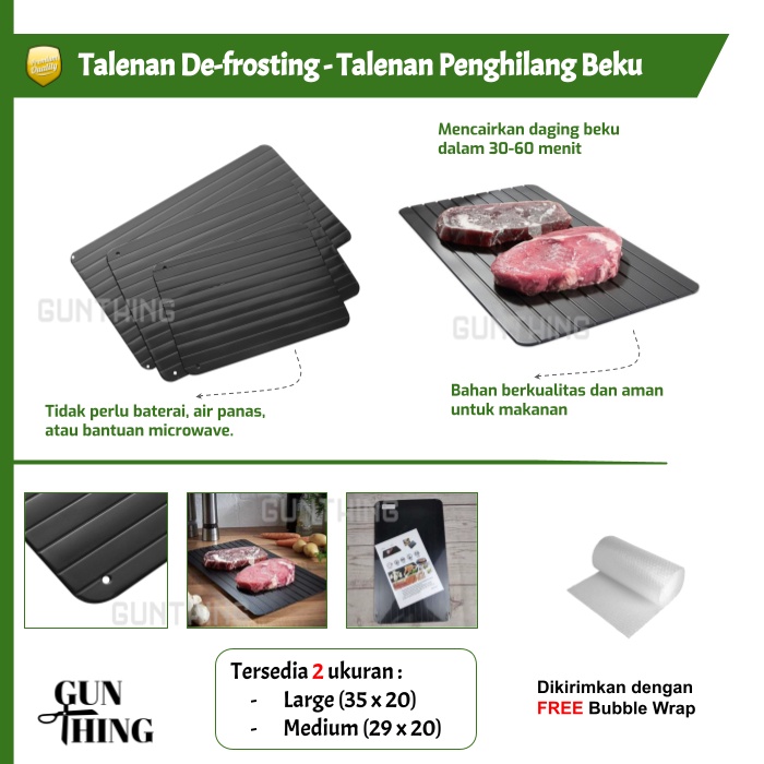 Talenan Defrosting - Talenan Penghilang - Pencair Beku Daging Ikan Buah