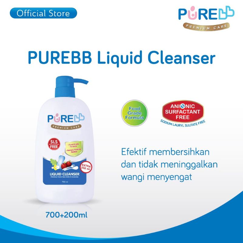 PURE BB Liquid Cleanser Pump 700ml + Extra 200ml