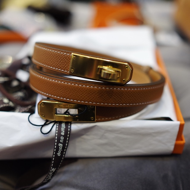 Hermes kelly belt stamp X