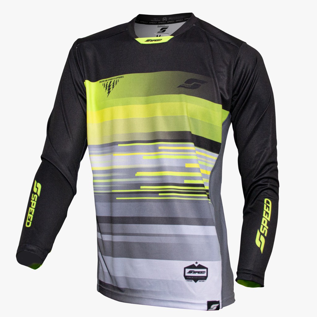 SPEED JERSEY - Baju Jersey Sepeda Downhill, Mtb - Greenday