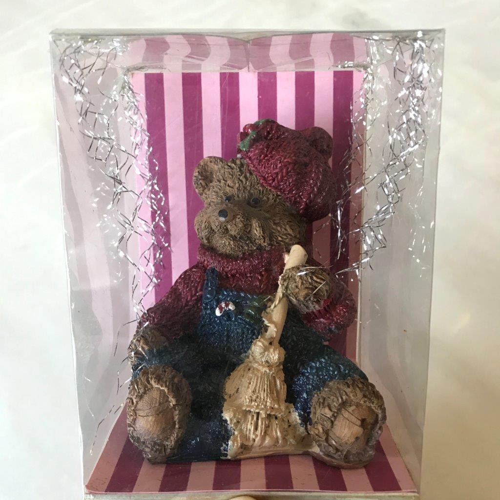 Hiasan keramik hiasan beruang teddy bear pajangan kamar patung keramik
