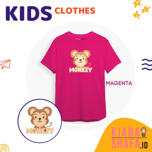 Kiarashafa - Baju Anak / Kaos Anak Monkey