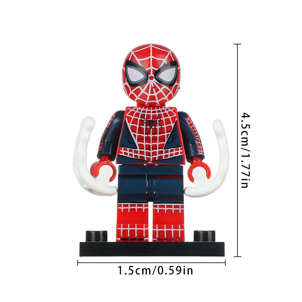 Mainan Balok Susun Seri Spider Man Ukuran Kecil