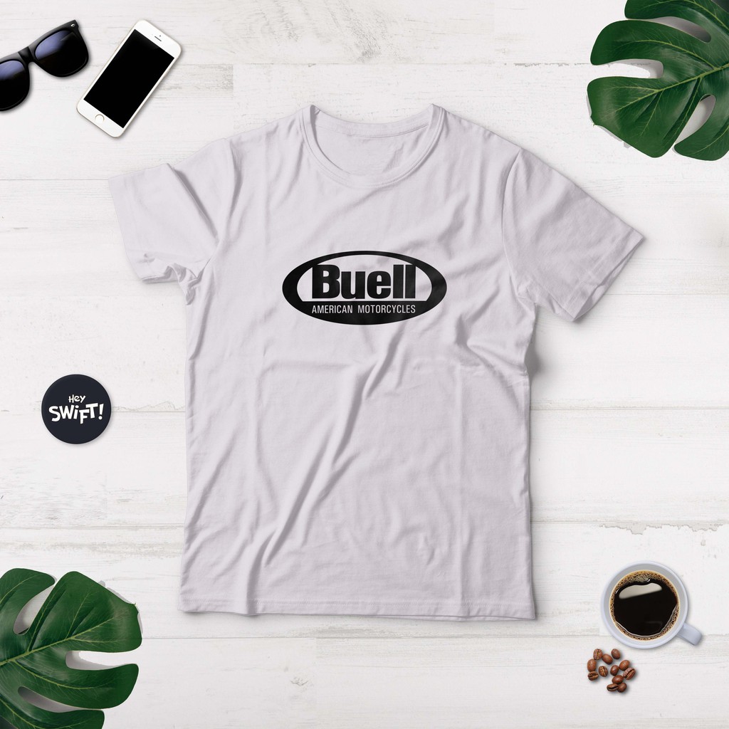 KAOS BUELL AMERICAN MOTORCYCLE T-SHIRT OTOMOTIF MOTOR BAJU DISTRO