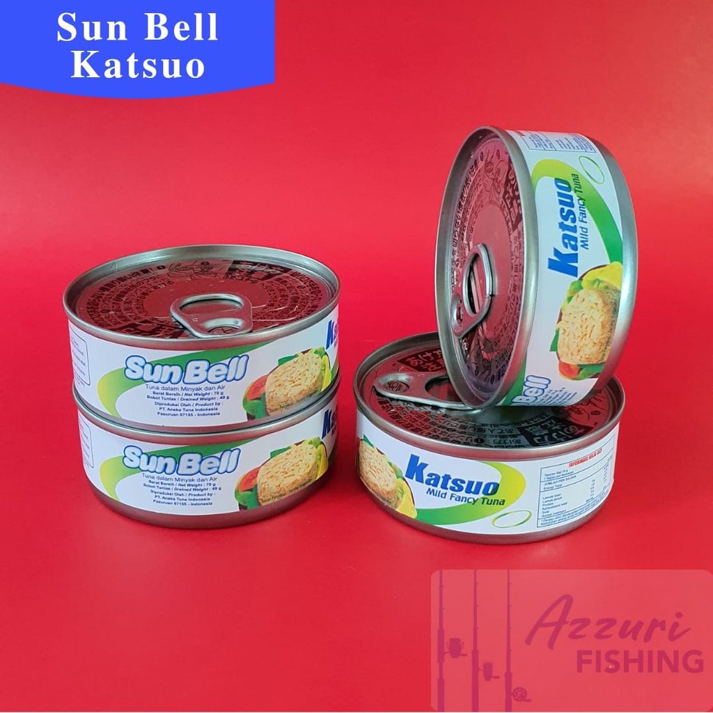SUNBELL KATSUO/SANBEL UMPAN MANCING - UMPAN PANCING TUNA KALENG KECIL 70gram