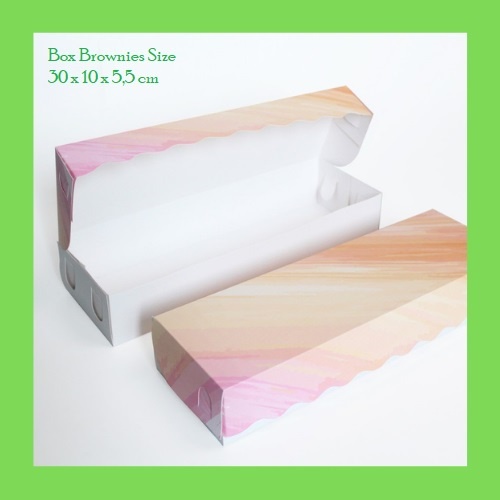 

Brownies Box Kotak Nasi Cake Box Rice Box Kotak Kue Dus Kue Paper Box Kardus Makanan Dus Kemasan Packaging (10pcs)