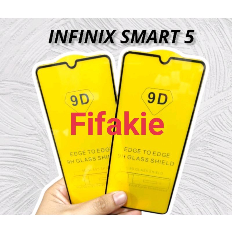 TEMPER GLASS TYPE INFINIX SMART 5 ANTI GORES KACA FULL LAYAR PELINDUNG LAYAR HANDPHONE