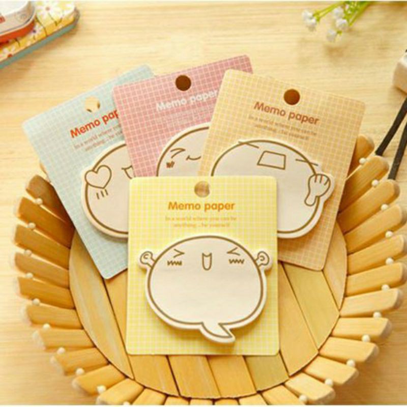 

[LOVATO.CO] 1 PCS Sticky Notes Emoji Kertas Memo Emoticon Lucu