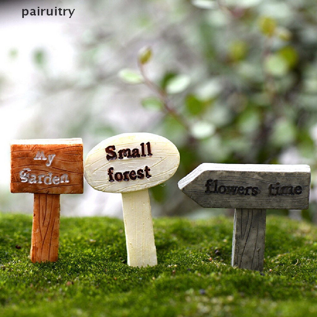 Prt 3pcs Mainan Miniatur Figurin Karakter Kartun Bahan Resin Untuk Hiasan Micro Landscape PRT