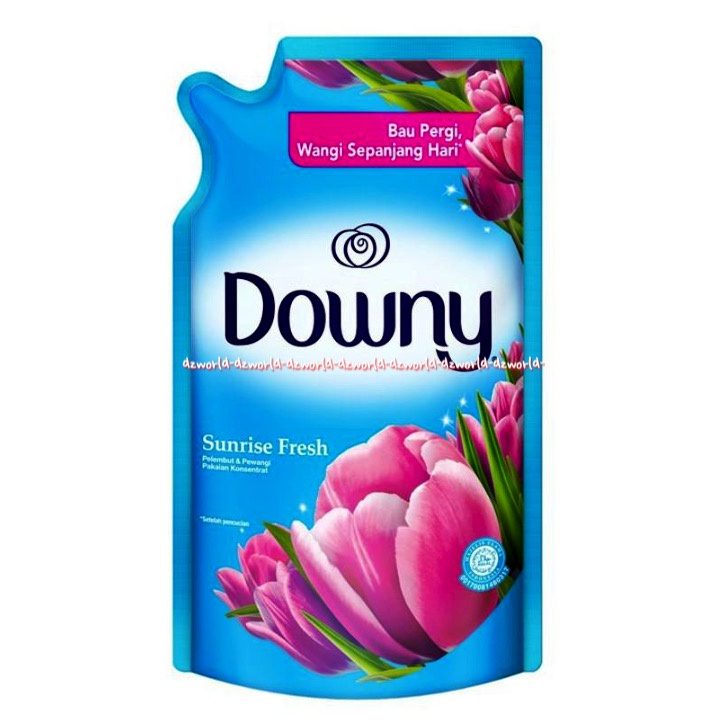 Downy Sunrise Fresh 720ml Refill Pouch Pewangi Dan Pelembut Pakaian Baju Downi Down Ny Sunrised Freshener Kemasan Biru Isi Ulang