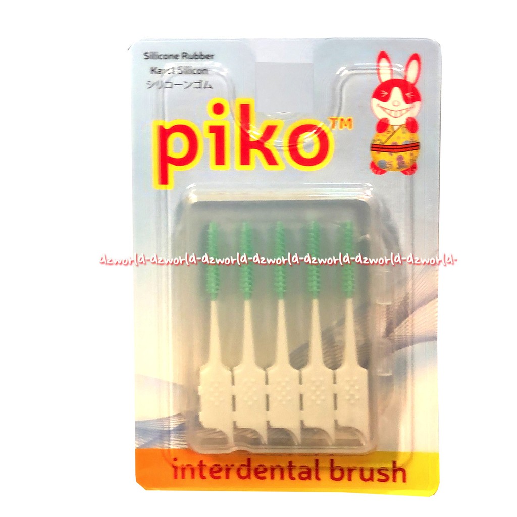 Piko Interdental Brush Silicone Rubber Sikat Gigi Kecil Karet Gigi isi 5pcs Pikko Tooth Brush Mini
