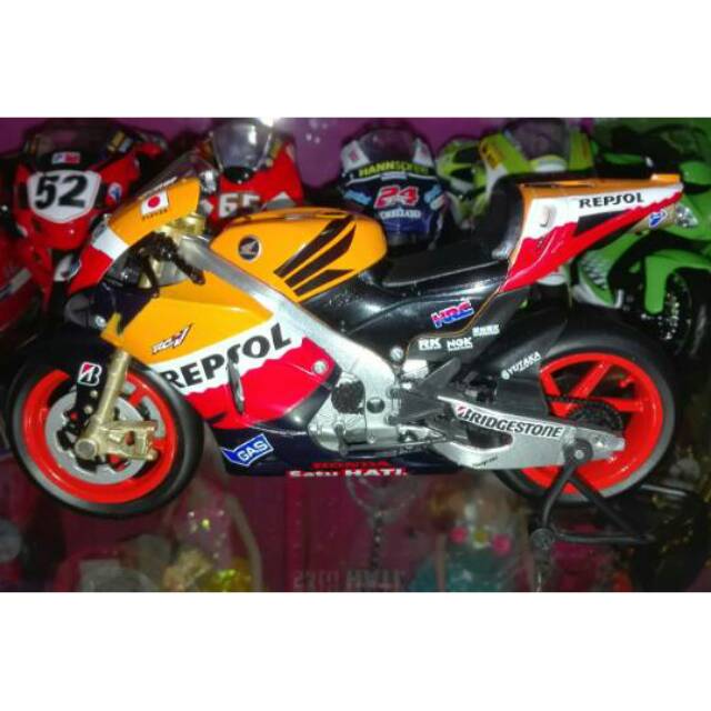 Diecast miniatur motogp c. Stoner honda repsol