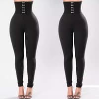 TBI Import Legging Ladies High Waist Hook Slim Skinny Pants Celana Panjang