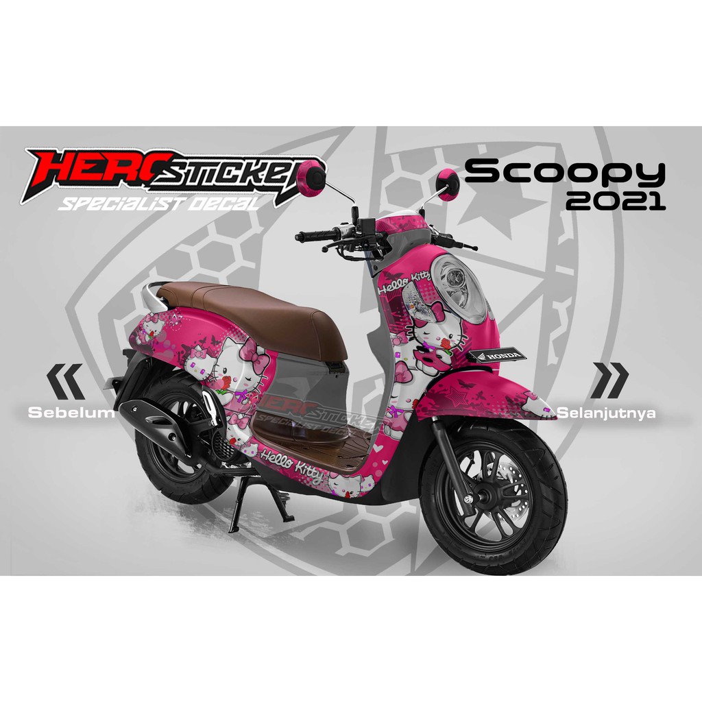 DECAL STIKER SCOOPY 2021 NEW HELLO KITTY